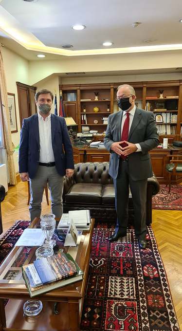 Φωτογραφία Συνάντηση με τον Πρόεδρο του Ταμείου Παρακαταθηκών και Δανείων
